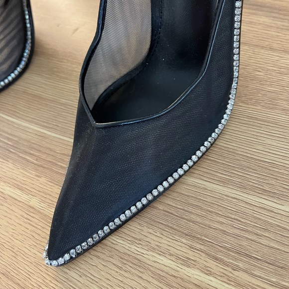 Steve Madden X Winnie Harlow Savlamar Mesh Rhinestone Stiletto Pumps - Picture 6 of 9